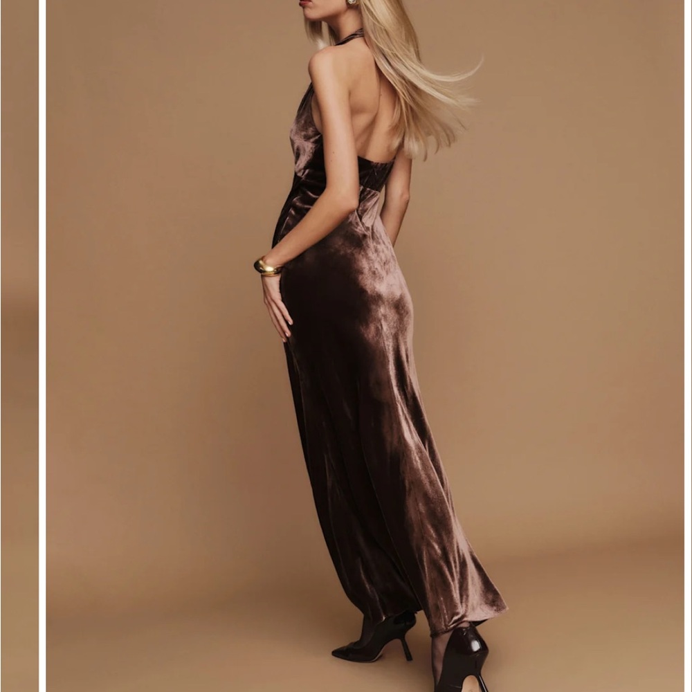 Reformation Danielle Velvet Dress NWT - Picture 3 of 6
